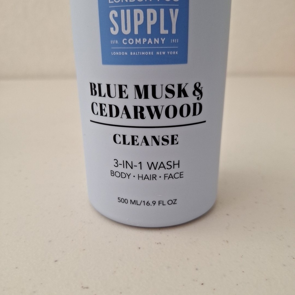 DISCONTINUED‎ London Fog Supply Co. BLUE MUSK & CEDARWOOD 3-in-1 Wash NEW - Picture 6 of 10